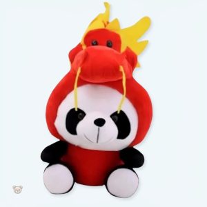 Peluche panda dragon douce pour câlins d'enfant