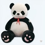 Peluche panda géant douce, compagnon de câlin pour enfant