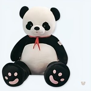 Peluche panda géant douce, compagnon de câlin pour enfant