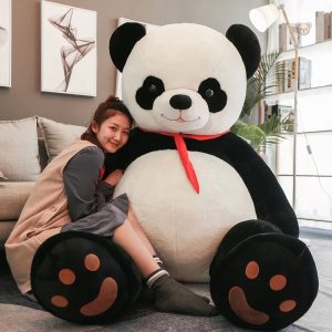 Panda scout géant, parfait pour les câlins et les jeux d'enfants