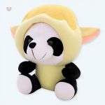 Peluche panda douce avec déguisement de mouton pour enfant