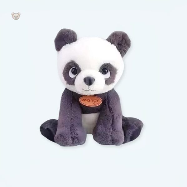 peluche-panda-noir-blanc-calin-enfant-doux-cocooning-1 Peluche panda noir et blanc douce pour câlins enfant