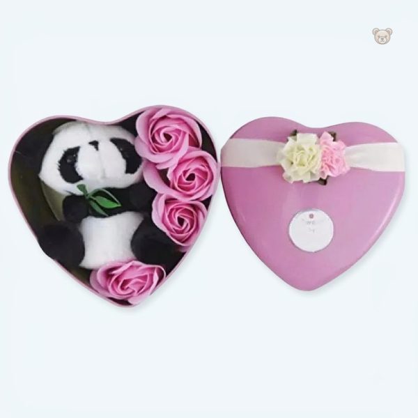 peluche-panda-romantique-coffret-doux-saint-valentin-1 Peluche panda romantique pour la Saint Valentin en coffret doux