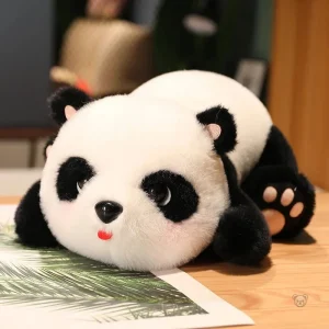 Panda en peluche, doux compagnon à câliner et adorer