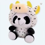 Peluche panda douce en déguisement amusant pour enfant