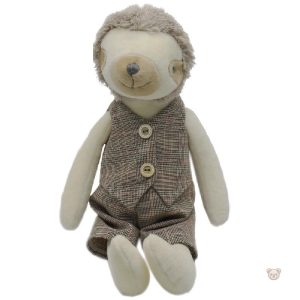 Peluche paresseux beige câlin, idéale pour la décoration enfantine