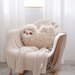 Peluche paresseux en forme de cœur pour enfants