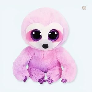 Peluche paresseux rose doux pour câlins d'enfants