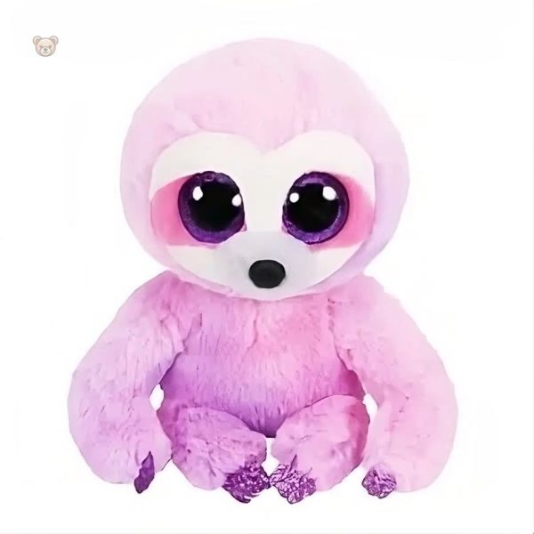 Peluche câlin paresseux rose, idéale pour les tout-petits