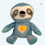 Peluche paresseux veilleuse douce à respiration apaisante