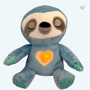 Peluche paresseux veilleuse douce à respiration apaisante