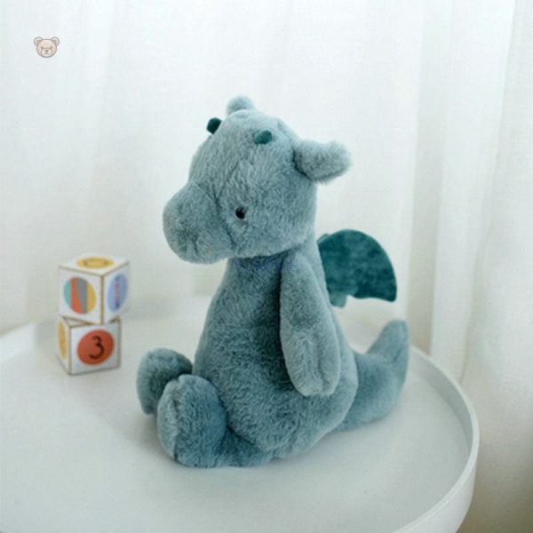 peluche-petit-dragon-bleu-1 Peluche dragon bleu adorable pour câlins doux et réconfortants