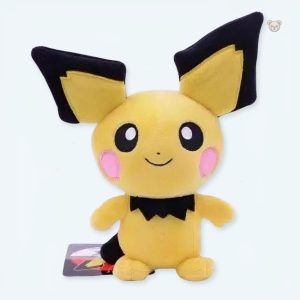 Peluche Pichu jaune mignon Pokémon pour câlins doux