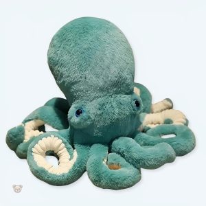 Peluche pieuvre bleue douce pour câlins d'enfants