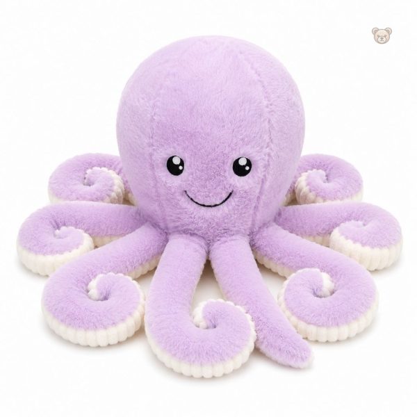 Peluche pieuvre aux couleurs joyeuses