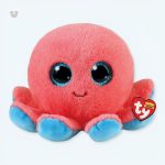 Peluche pieuvre corail douce pour câlins d'enfant