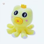 Peluche douce pieuvre en coton pour enfant