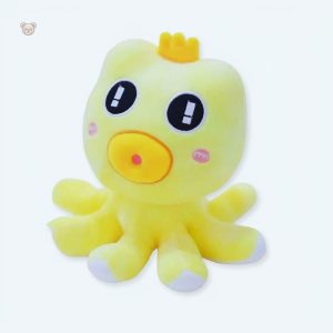 Peluche douce pieuvre en coton pour enfant