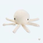 Peluche pieuvre écru douce et câline