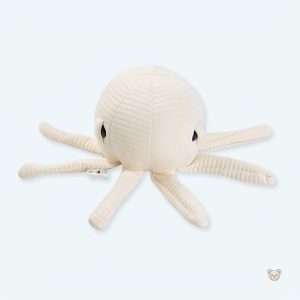 Peluche pieuvre écru douce et câline