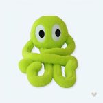 Peluche pieuvre géante douce verte pour enfant