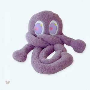 Peluche géante violette douce pour câlins d'enfant