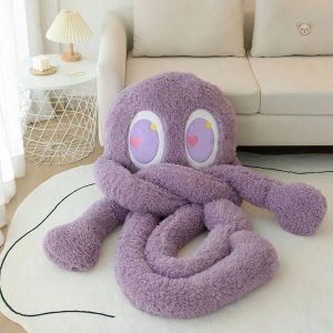 Peluche pieuvre moelleuse idéale pour le confort des enfants