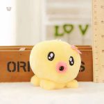 Peluche jaune en forme de pieuvre, accessoire tendance