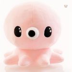 Peluche d'hiver rose, idéale pour les câlins des enfants