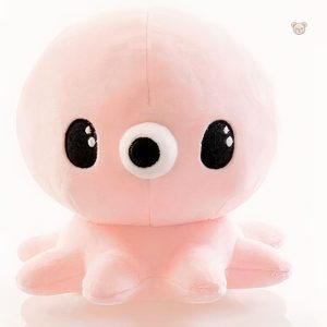 Peluche d'hiver rose, idéale pour les câlins des enfants