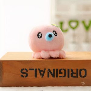Peluche douce en forme de pieuvre, accessoire kawaii