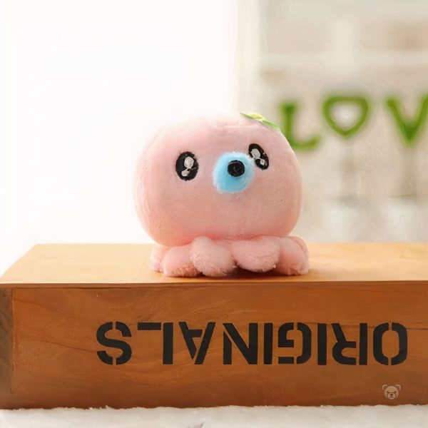 Peluche douce en forme de pieuvre, accessoire kawaii