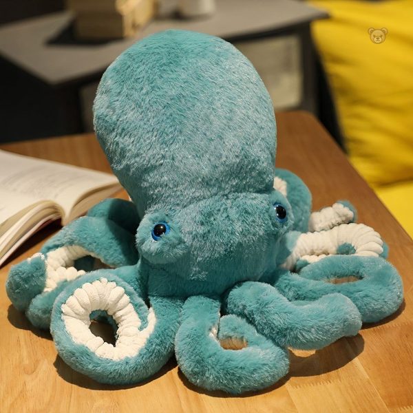 Peluche pieuvre en tissu doux pour les enfants heureux