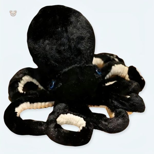 peluche-pieuvre-noire-douce-ocean-calin-chambre-enfant-1 Peluche pieuvre noire douce pour câlins en chambre d'enfant