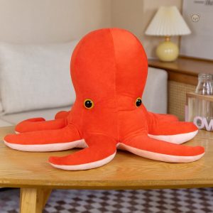 Jouet en peluche pieuvre aux teintes vives et attrayantes