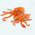 Peluche pieuvre marine douce pour la déco enfantine
