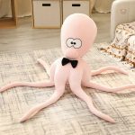 Jouet en peluche pieuvre douce et rigolote pour petits
