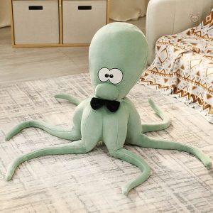 Peluche enfant pieuvre aux couleurs vives et joyeuses