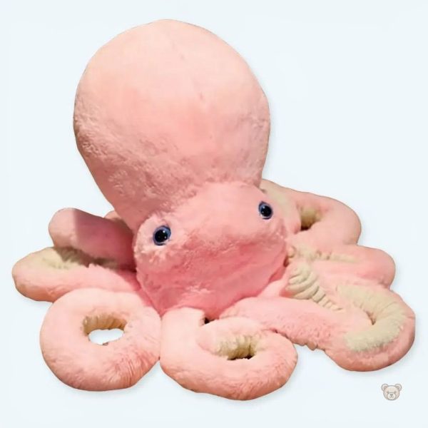 peluche-pieuvre-rose-douce-caline-ocean-enfant-1 Peluche pieuvre rose douce pour câlins d'enfants