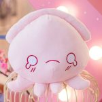Peluche pieuvre en peluche rose pour câlins