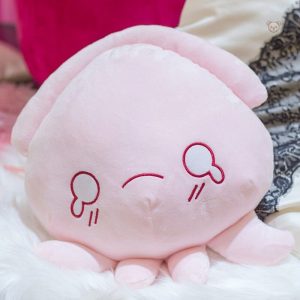 Peluche pieuvre rose au design original et ludique