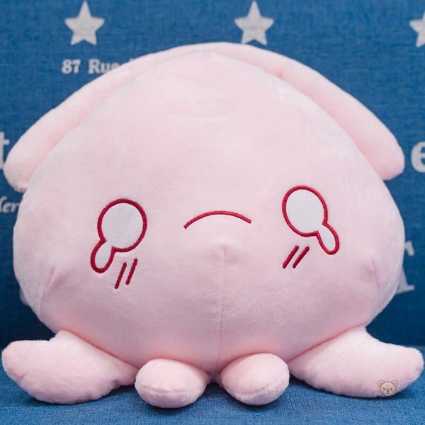 Peluche pieuvre rose idéale pour enfants et collectionneurs