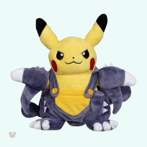 Déguisement Carchacrok sur Pikachu, peluche originale