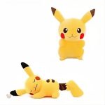 Doudou Pikachu dormeur, accessoire kawaii pour fans
