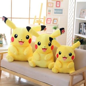Peluche Pikachu lumineuse, idéale pour les câlins