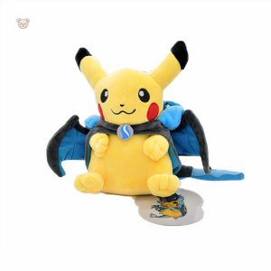 Peluche Pikachu collection, design Méga Dracaufeu X
