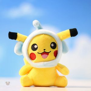 Peluche Pikachu avec chapeau, accessoire amusant pour enfants