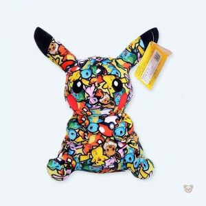Peluche Pikachu street art colorée pour chambre d'enfant