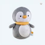Peluche pingouin douce avec bruit blanc apaisant