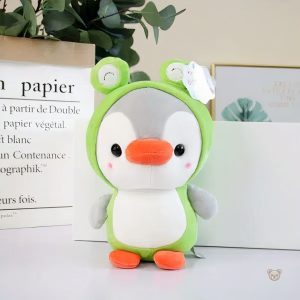 Cadeau original peluche grenouille, idéale pour les petits enfants